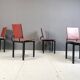 Set of 4 post modern dining chairs, 1980s