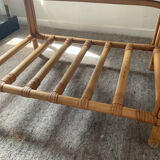 Rattan coffee table from the 70s