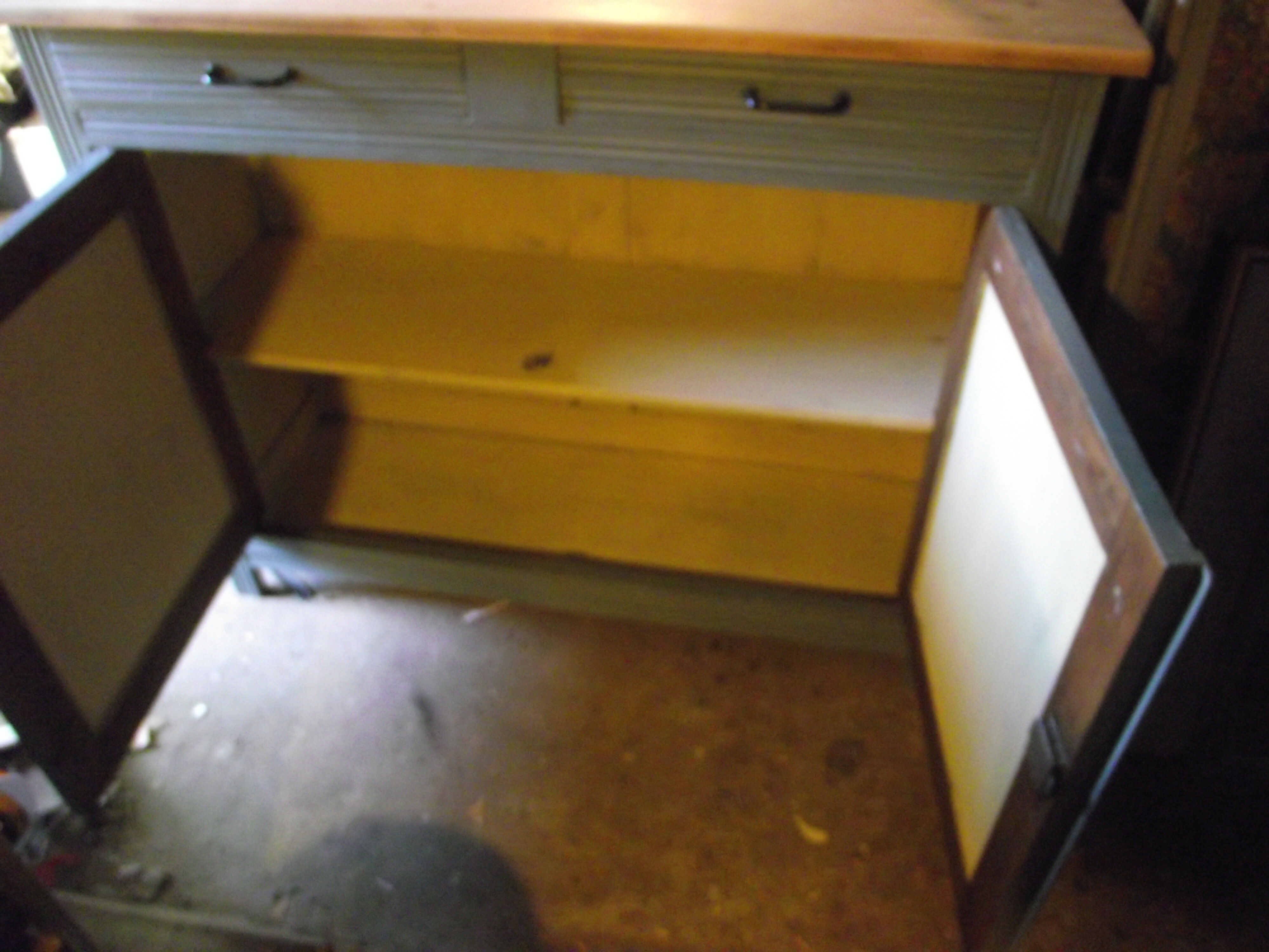 Parisian sideboard of the 30s 40s in painted fir