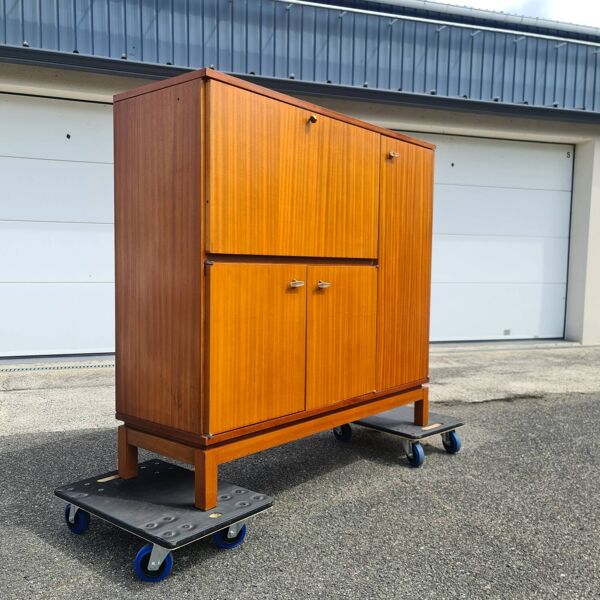 Meuble de rangement, buffet living, secrétaire Marcel Gascoing