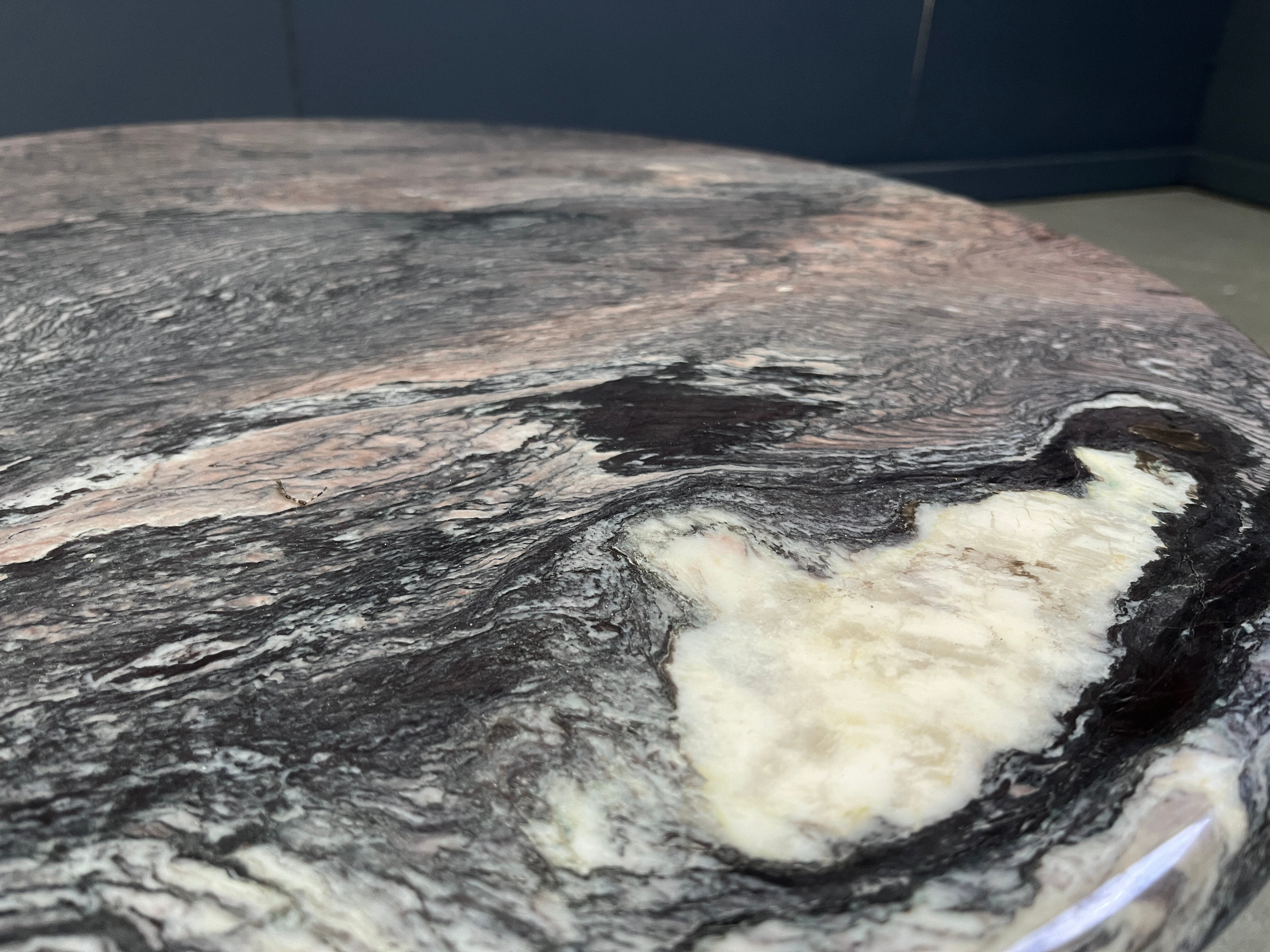 Vintage two tier marble coffee table, 1970s