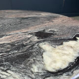 Vintage two tier marble coffee table, 1970s