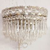 Classic crystal sconces. France, 1950s