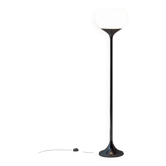 Italian trumpet floor lamp in chrome, 1970s