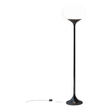 Italian trumpet floor lamp in chrome, 1970s