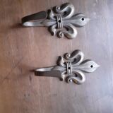 Vintage brass hooks