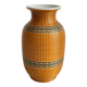 VINTAGE Woven Bamboo Porcelain Vase