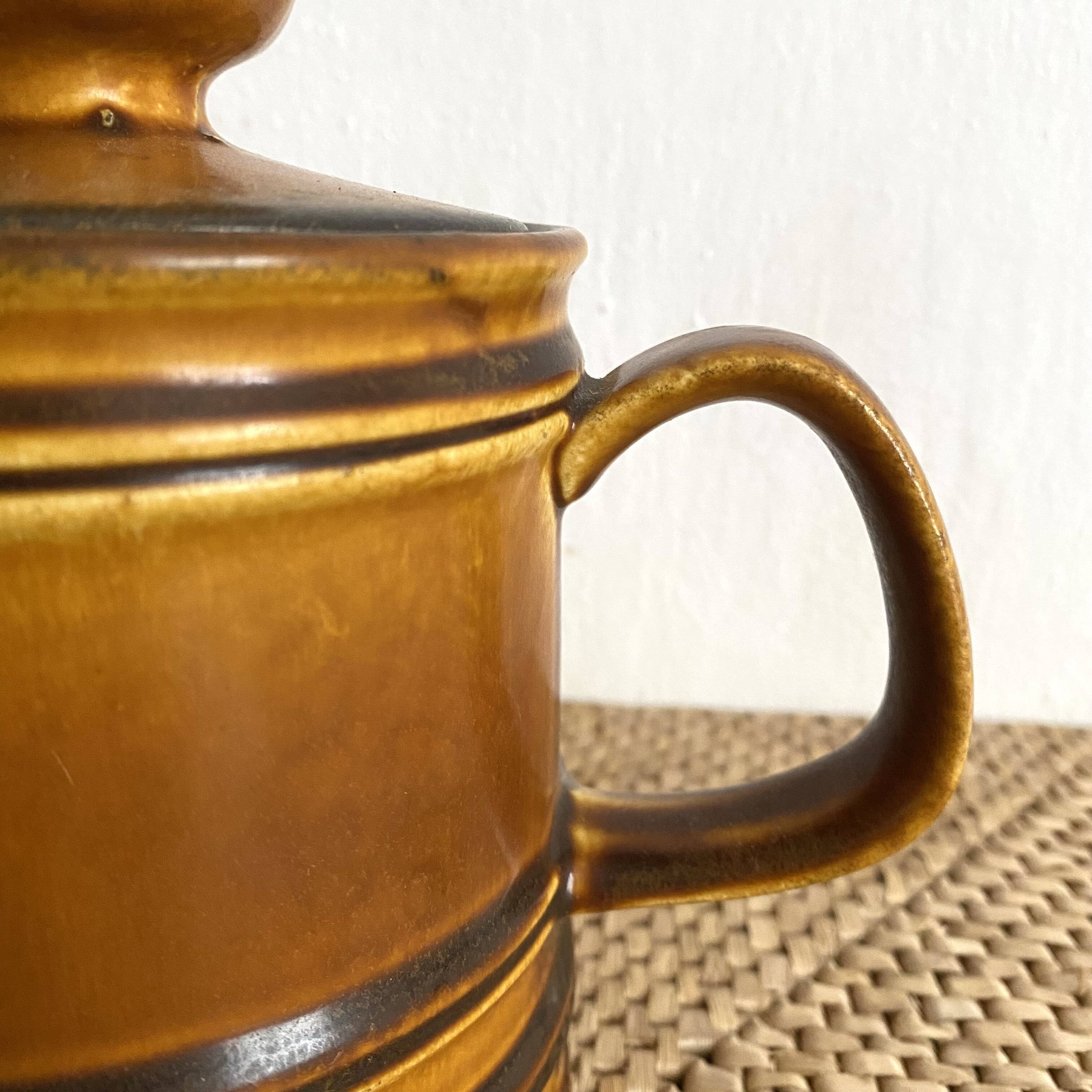 Glazed stoneware teapot from the 70s