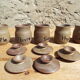 5 spice pots in Vallauris sandstone