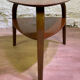Tripod side table Bow Wood by Steiner