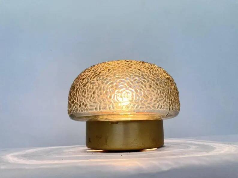 Midcentury Rare Flush Mount, Ceiling or Wall Lamp, Germany, 1970s