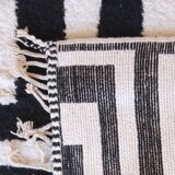 Black and White Berber Rug - 347 x 242 cm
