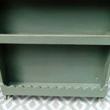 Patinated wooden shelf