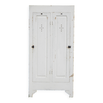 Ancienne armoire parisienne - Vestiaire style art déco industriel
