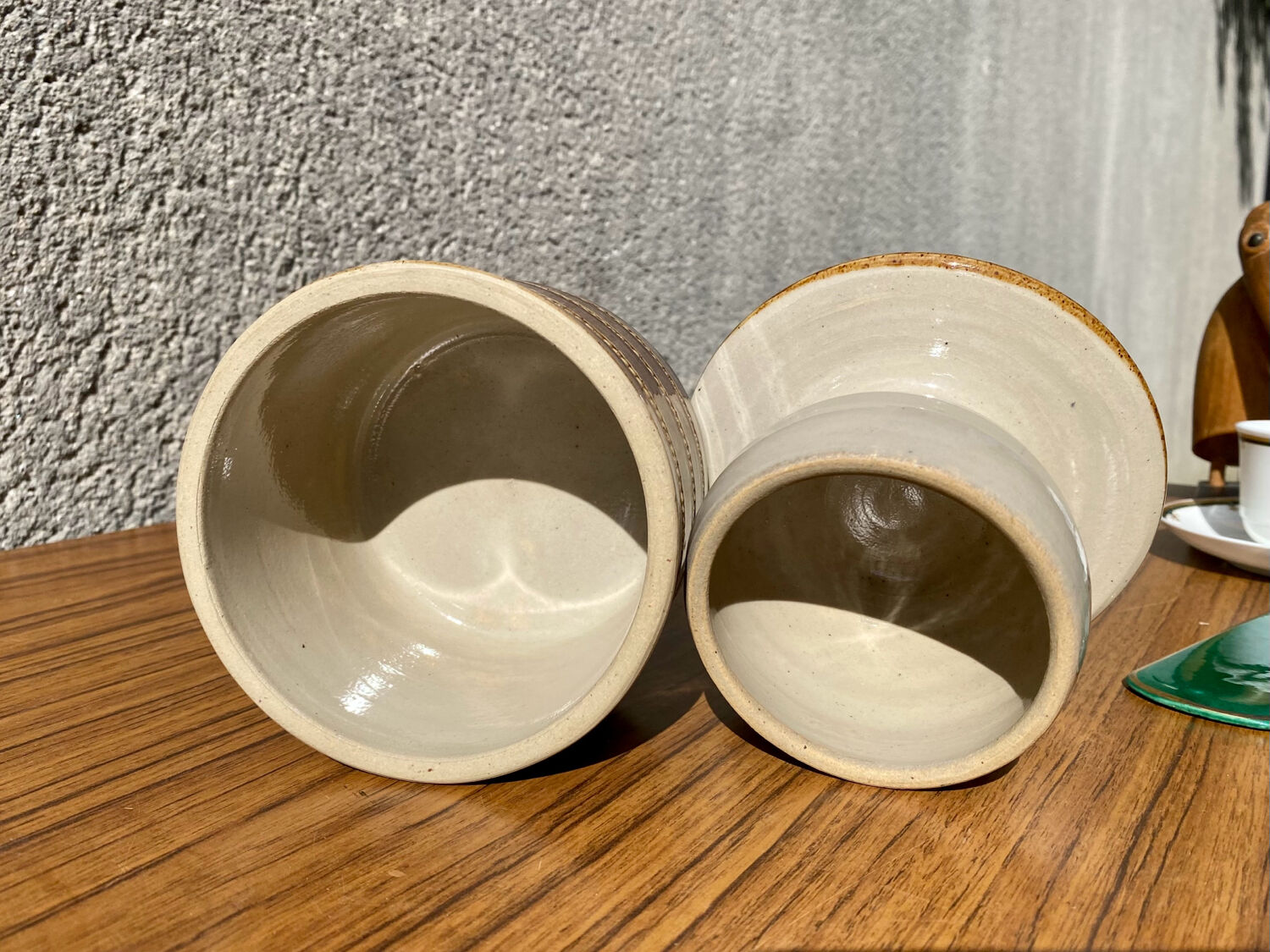 Water butter dish Stoneware Berry pottery vintage 60s