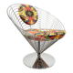 Vintage wire cone easy chair Fritz Hansen Verner Panton