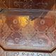 Lot of 2 leather trays