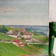 Painting oil landscape countryside 1935