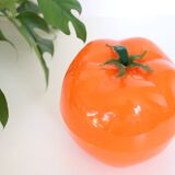 Orange tomato ice bucket, vintage