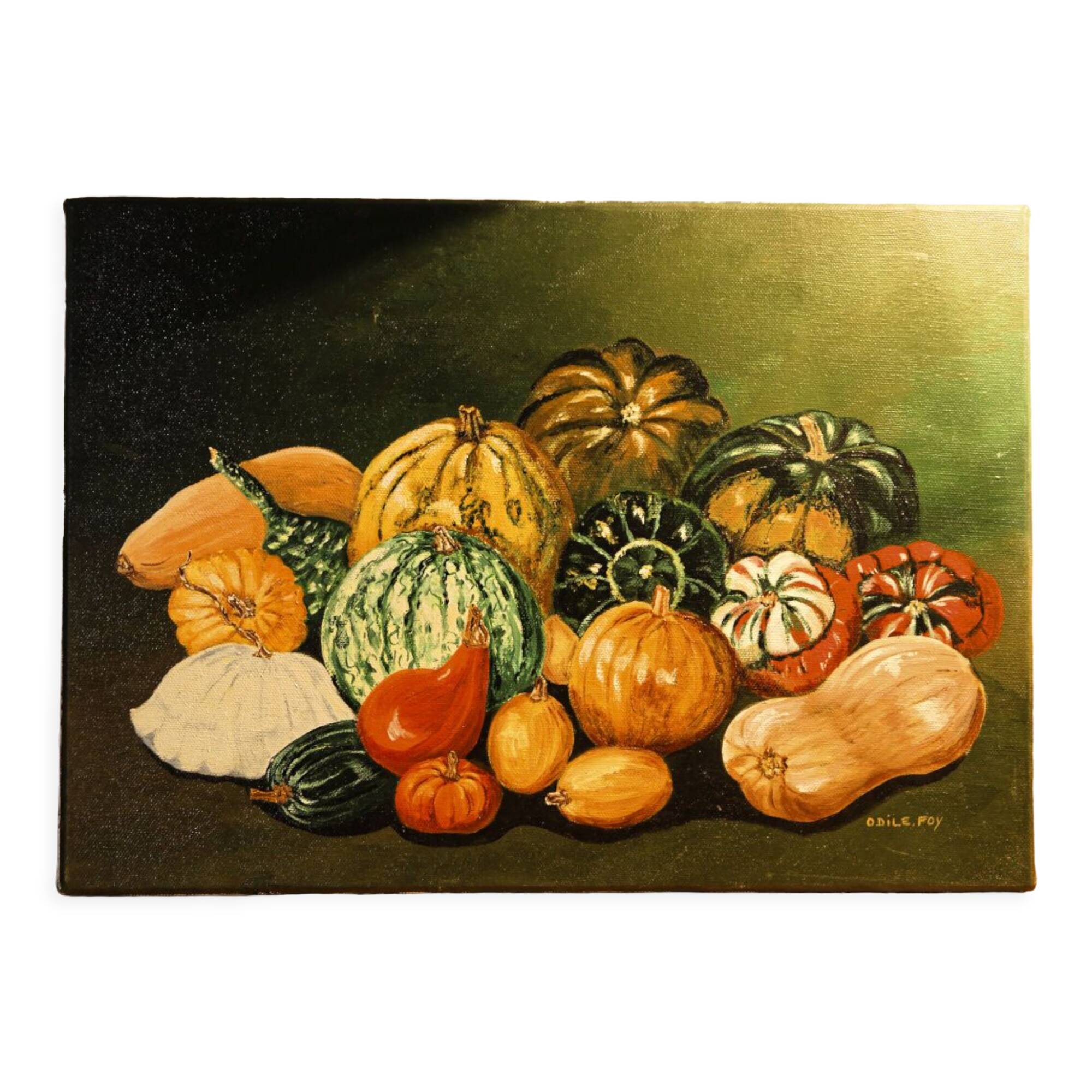 Still Life with Vegetables, signed