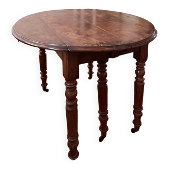 Table 6 pieds en bois massif vintage 1900