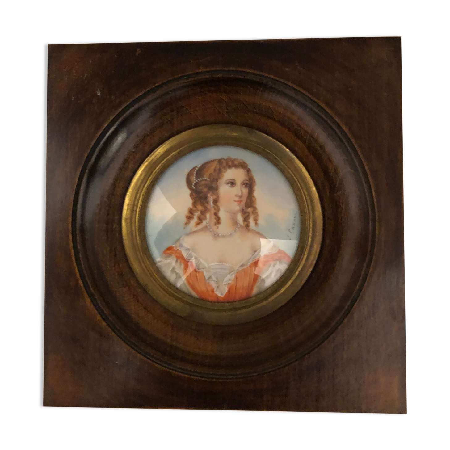 Miniature Napoleon III: portrait of a woman