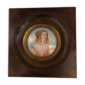 Miniature Napoleon III: portrait of a woman