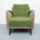1950s chair in beige and green