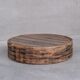 Table basse en bois brutaliste primitive Français milieu du siècle