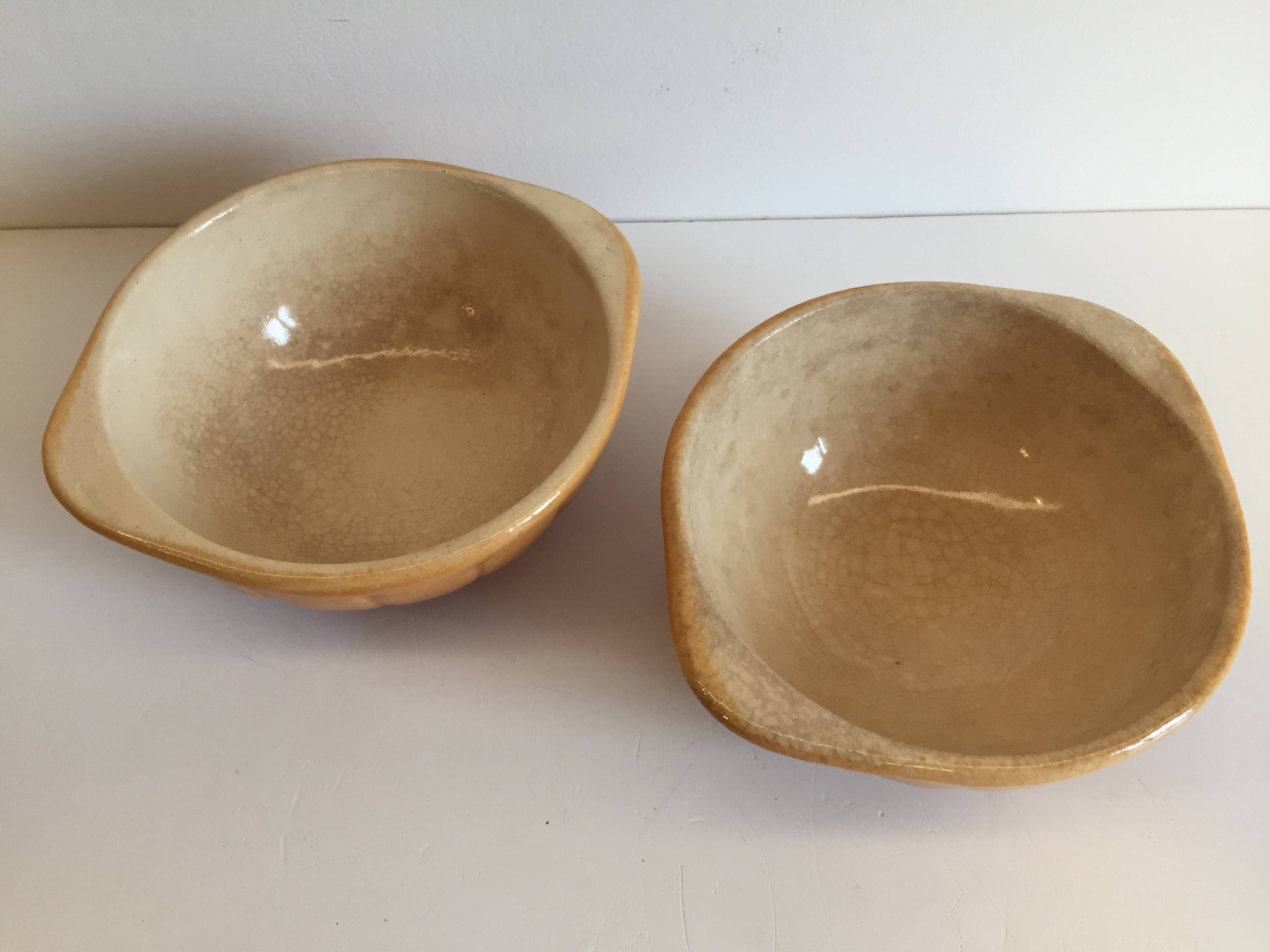 Antique Bowls with Handles DUROFEU / SDEL
