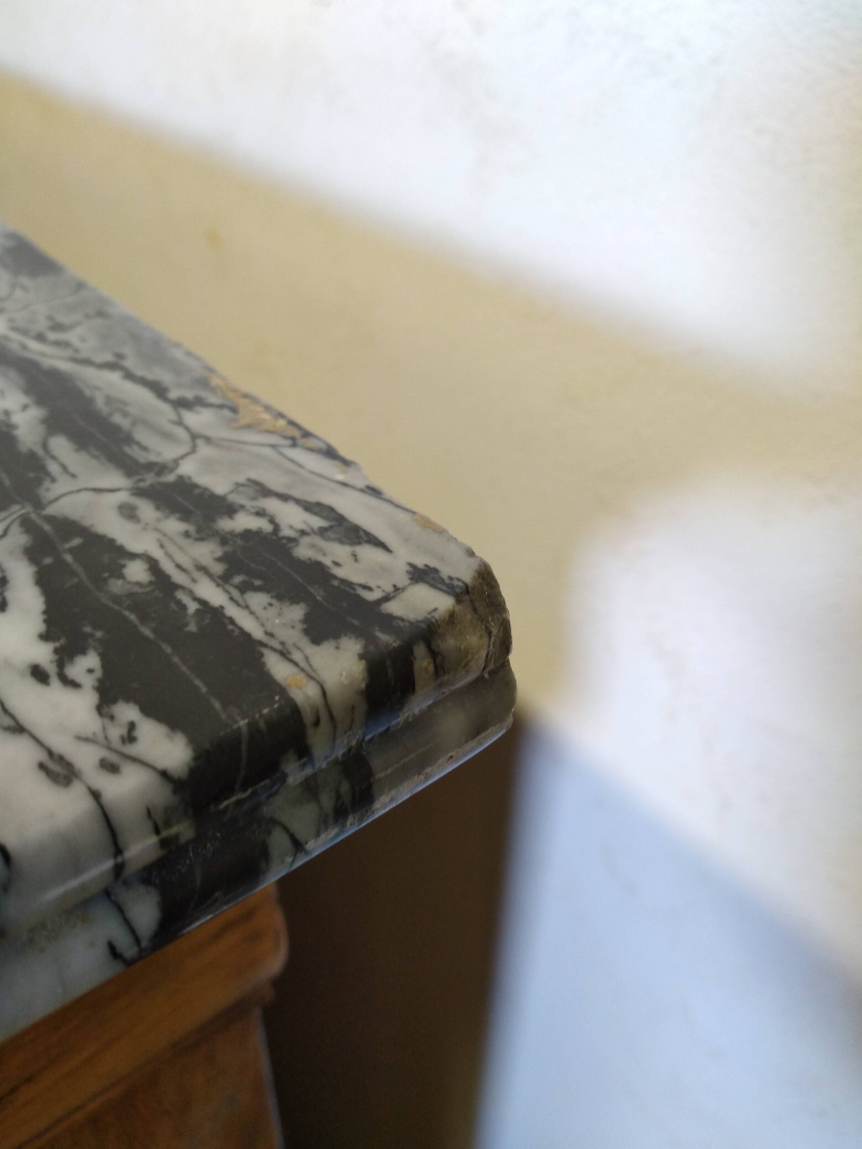 Chest of drawers with marble