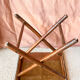 Tabouret de en Cuir et Bois Style Curule