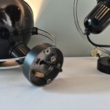 Pair of metal wall lamps 70s