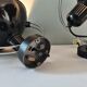 Pair of metal wall lamps 70s