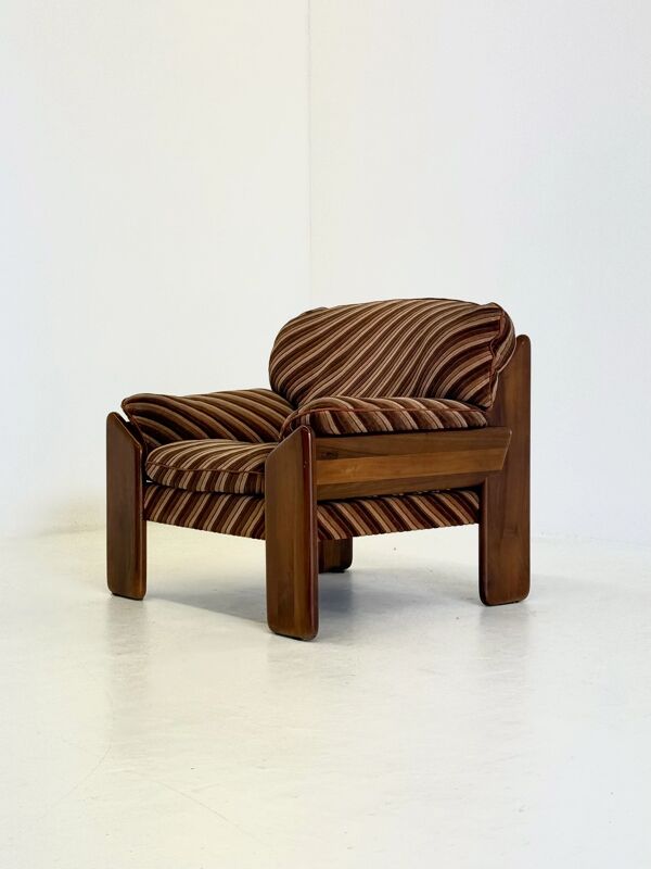 Chaise Sapporo par Mario Marenco pour Mobil Girgi rayée