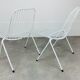 Pair of 50s steel wire chairs by Stella