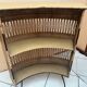 Vintage rattan and metal bar, 60s