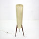 Floor lamp with teakwood rocket base 1960