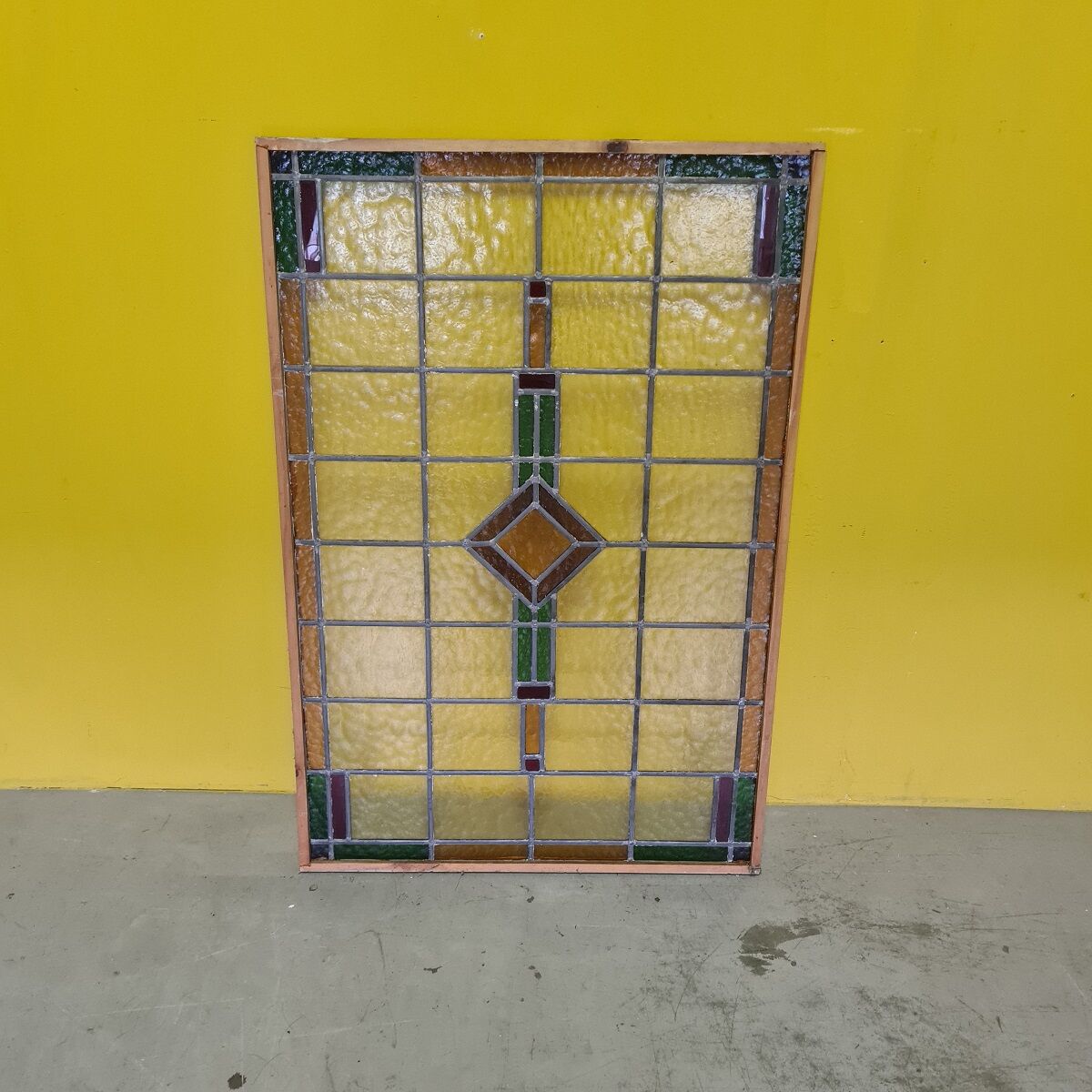 Dutch art deco stained glass window