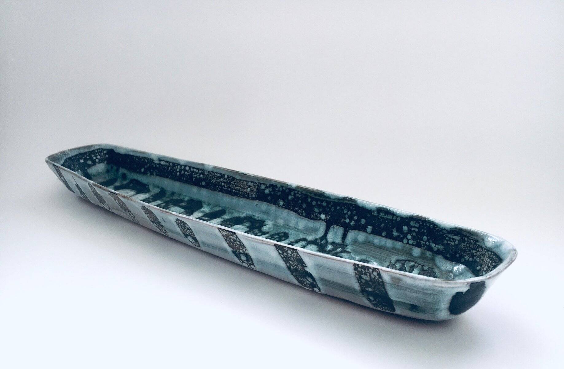 Large Vintage Abstract Bowl by David Sharp for Rye Pottery Studio, UK, 1960s