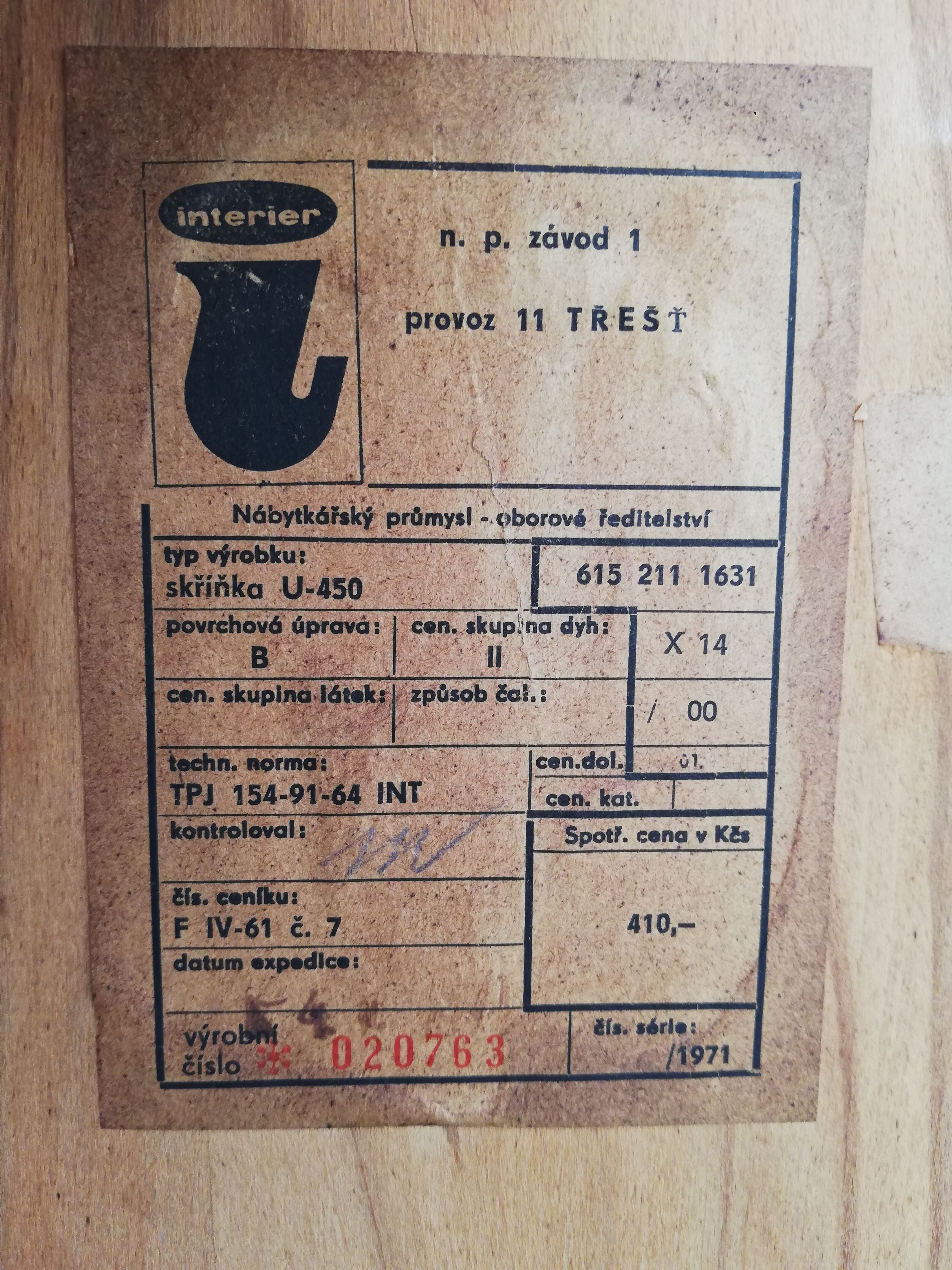 Commode, enfilade Tchèque vintage, Jiri Jiroutek U458, 1960 style scandinave