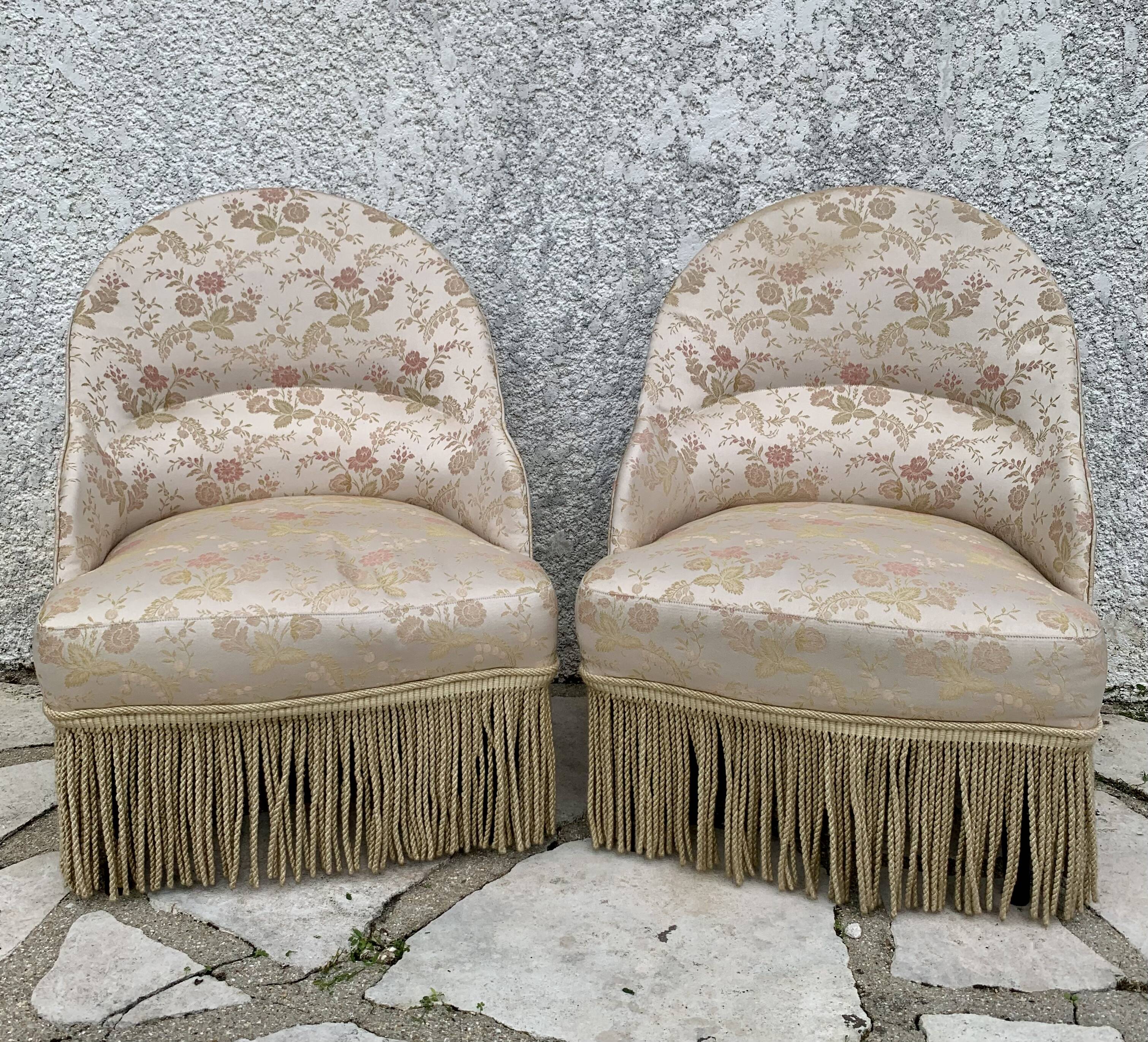 Pair of vintage toad chairs