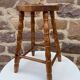 Vintage pine fir stool