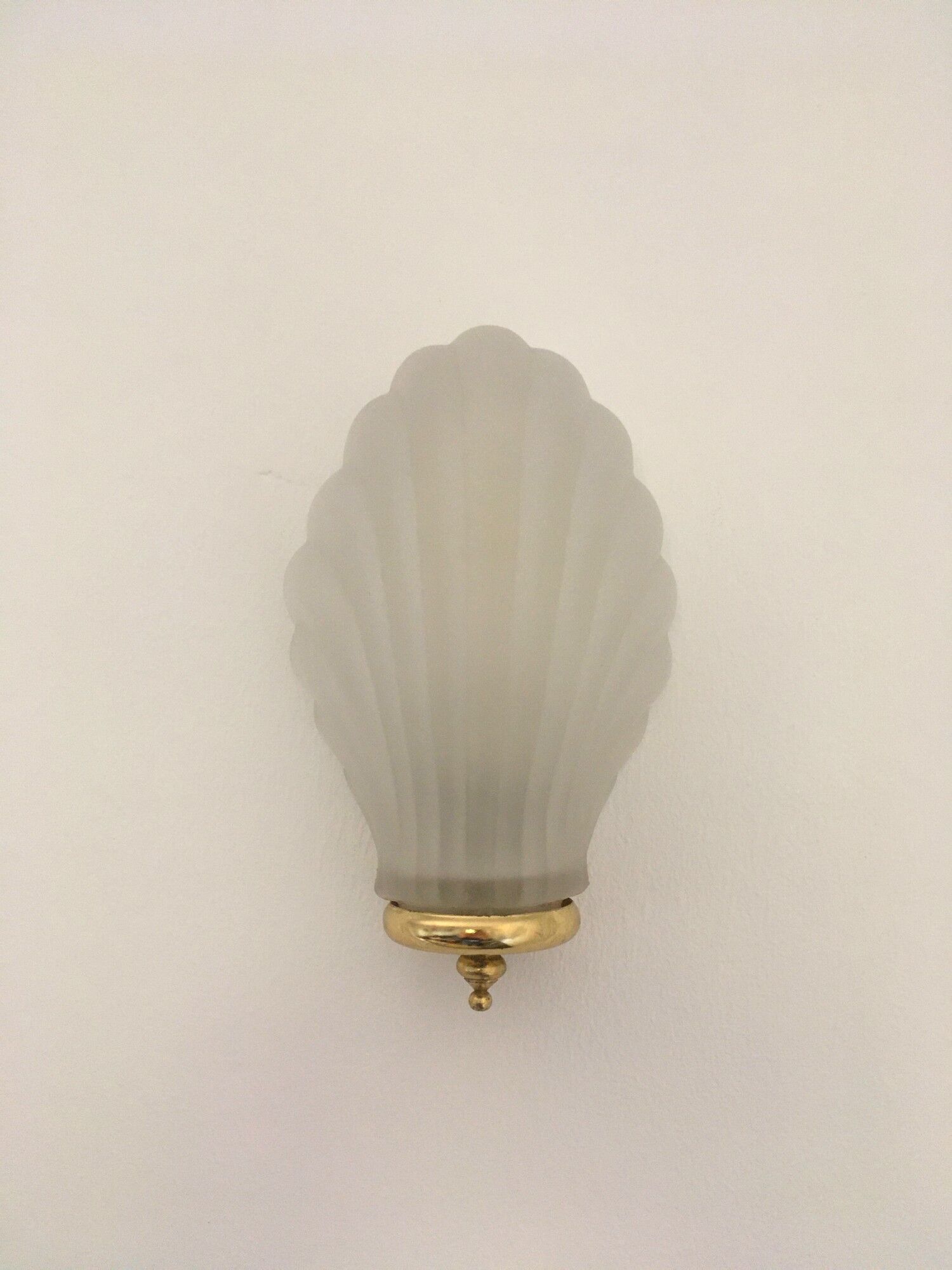 Vintage shell wall lamp 70s