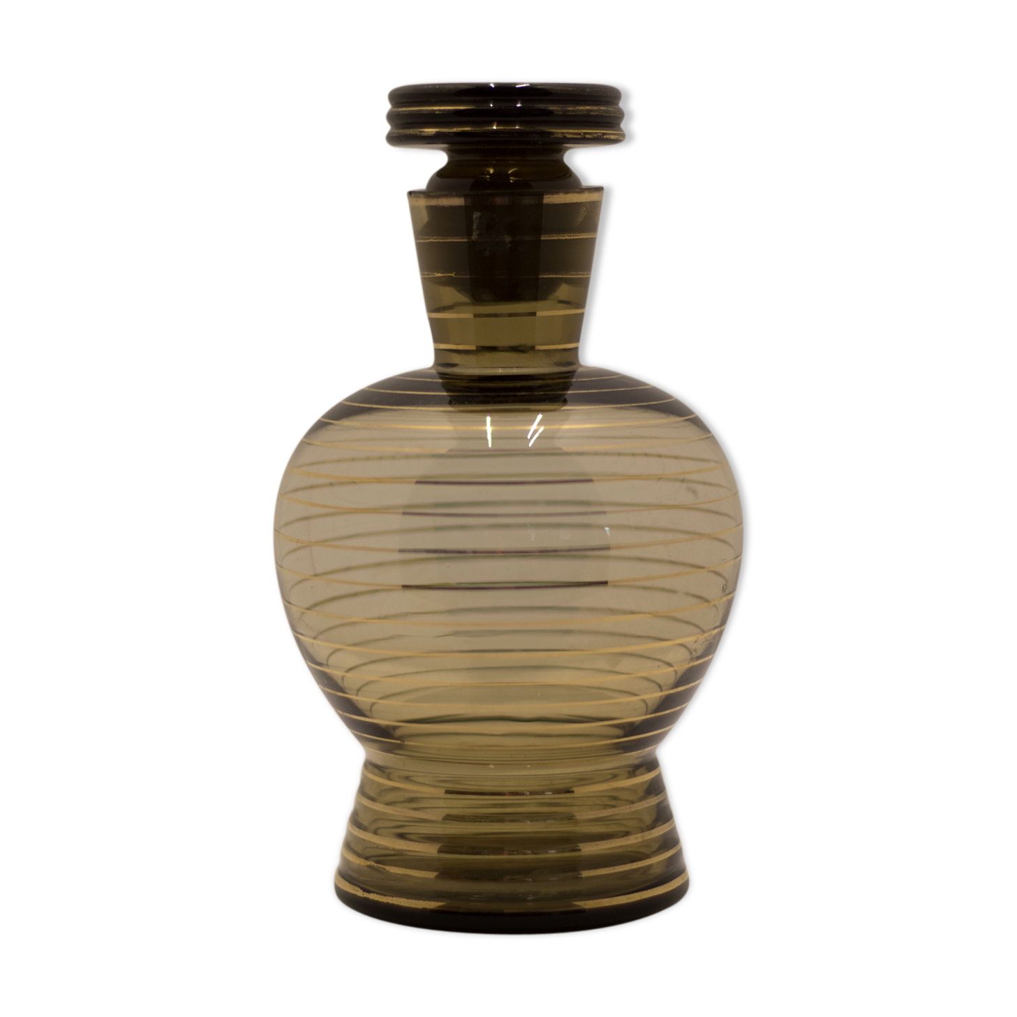 Smoked glass carafe typical 50s
