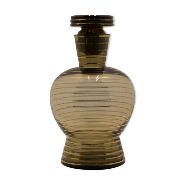 Carafe en verre fumé typique années 50 — Beyit