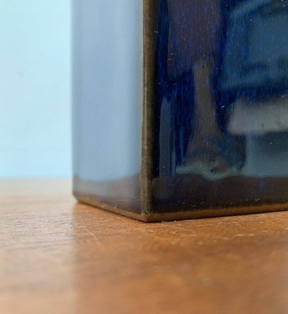 Vintage 1970s minimalist Japanese studio pottery vase from Tokoname.