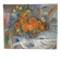 Bouquet of marigolds, oil on canvas signed Maurice Bouillot 1954