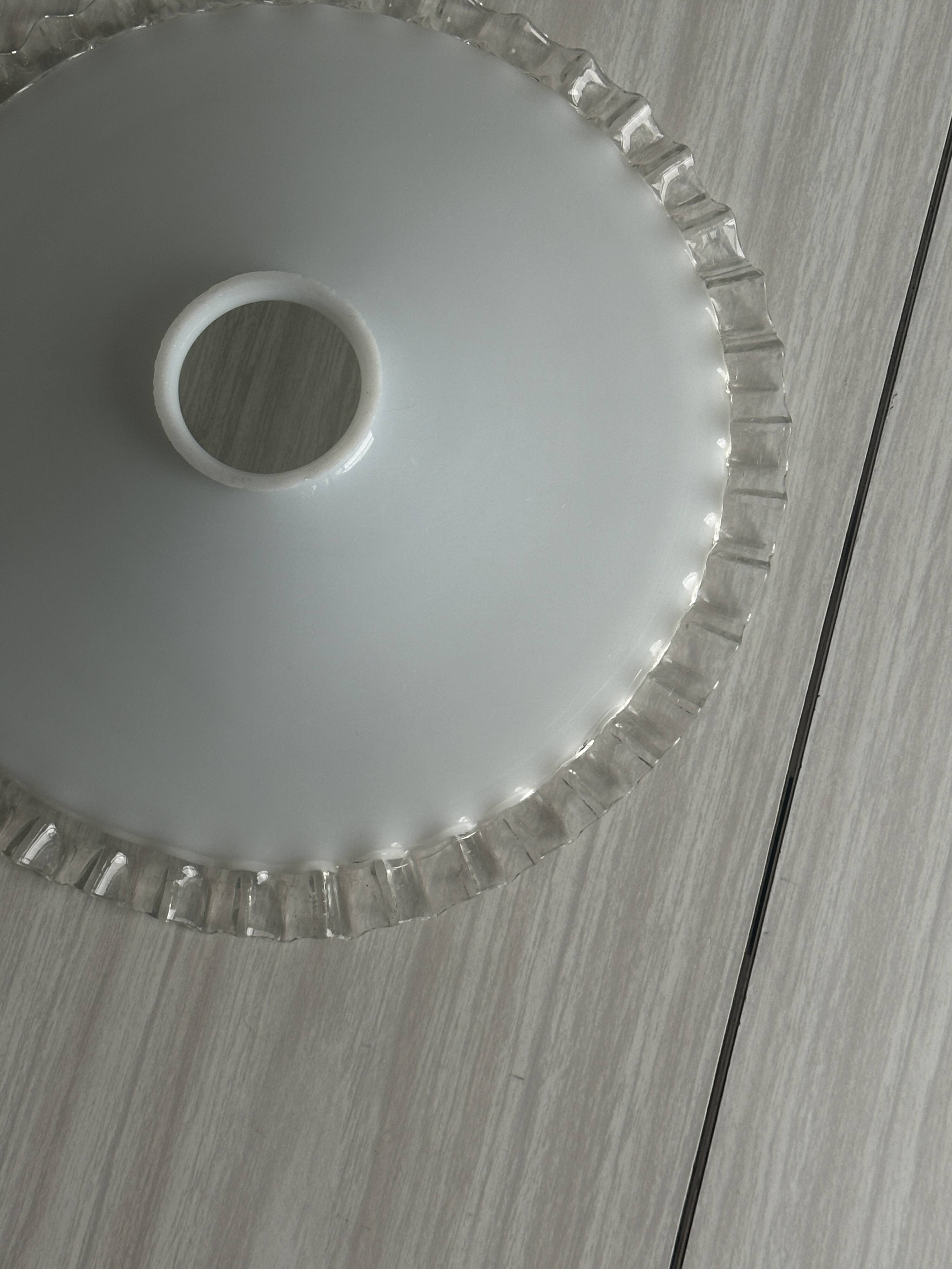 White glass lampshade