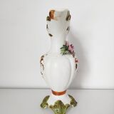Capodimonte earthenware handled vase